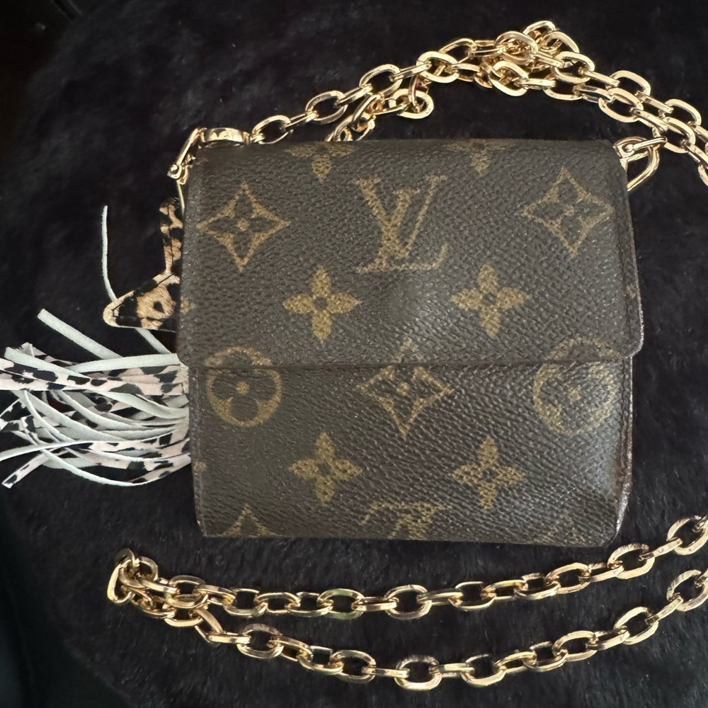 Louis Vuitton Monogram Elise Wallet converted Crossbody authentic preloved - Picture 6 of 16